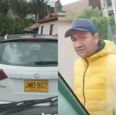 Bogotá hoy y video de hombre rompiendo vidrio de otro en el centro