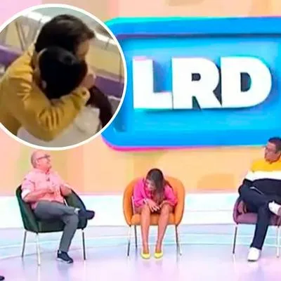 Fotos de presentadores de 'La red' y de Claudio Cataño con María del Rosario Barreto, en  dura apuesta por pillada de romance de actores de Caracol y RCN.