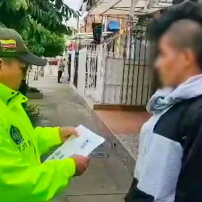 Así cayó ‘Mario’, señalado de matar a padre e hijo en un montallantas de Soacha