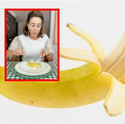 Mujer es viral en TikTok al enseñar cómo comer un banano con cubiertos.