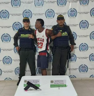 Capturan a un sujeto con arma de fuego en el Valledupar