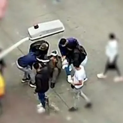 Captura de ladrones de la banda 'Los Chamos' en el centro de Bogotá.