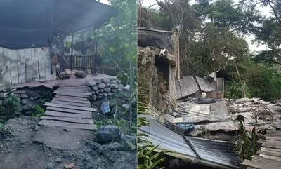 Finca quemada en Ibagué. 