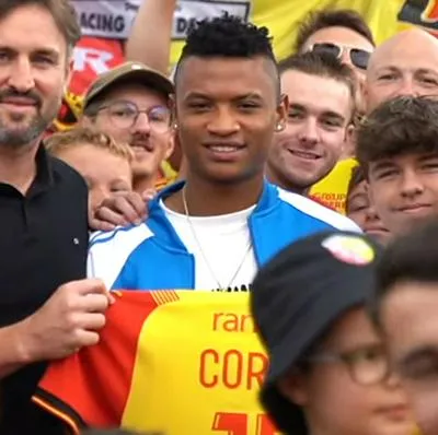 Óscar Cortés, que firma como nuevo jugador del Lens de Francia