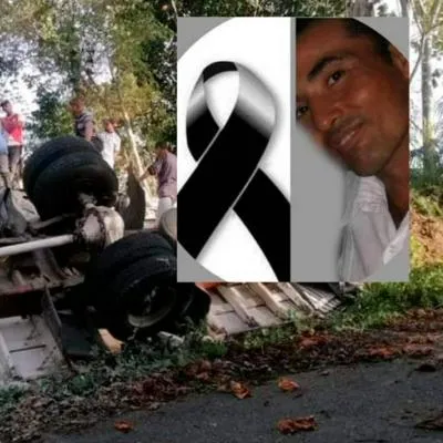 Hombre en Bolívar murió en accidente de tránsito en un camión con cemento