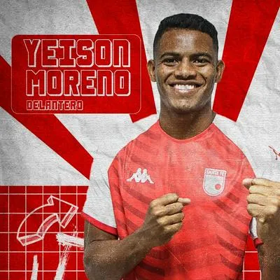 Quién es Yeison Moreno, el nuevo delantero de Independiente Santa Fe y cuáles son sus números. Estos son los números del atacante.