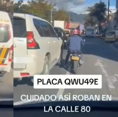 Revelaron cómo operan los pinchacarros en Bogotá. Muchos ciudadanos de la capital han expresado su inconformidad por la inseguridad que se percibe.