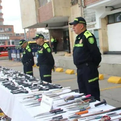 En Bogotá se registró un aumento de armas incautadas, lo que denota la grave situación de inseguridad por la que atraviesa la ciudad. 