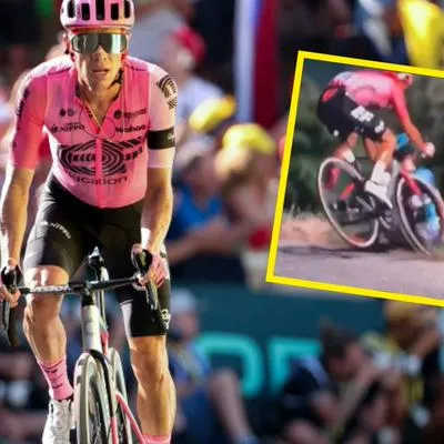 Rigoberto Urán reveló video inédito de caída en Tour de Francia; casi se va al abismo