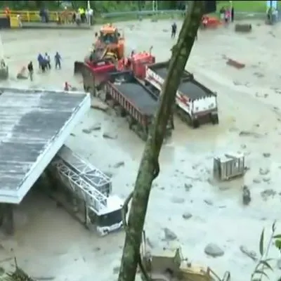 Fotos de la avalancha en Quetame, Cundinamarca.