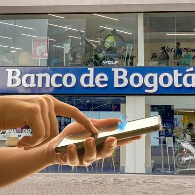 Banco de Bogotá con imagen de manos enviando dinero, en nota de cómo transferir plata de esa entidad un número de celular