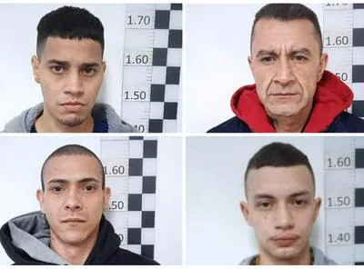 Cuatro presos de la cárcel La Picota que intentaron fugarse.
