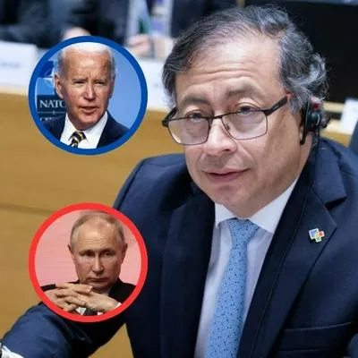 Gustavo Petro, en Bélgica, dijo que apoyar a Estados Unidos (gobernado por Joe Biden) o Rusia (que gobierna Vladimir Putin) es lo mismo