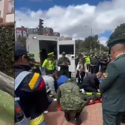 Durante el desfile militar del 20 de julio en Bogotá, a dos policías les cayó un árbol encima, en el norte de la ciudad. Se desconoce el estado de los uniformados.