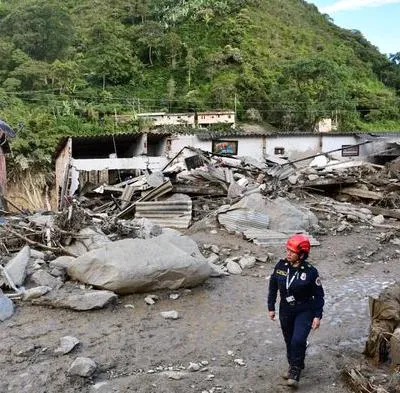 Organismos de socorro continúan en la búsqueda de desaparecidos tras avalancha en Quetame del 17 de julio. En total, las víctimas fatales ascienden a 20.