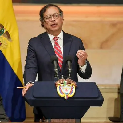 Gustavo Petro en su alocución al Congreso el 20 de julio. Se refirió a la exministra de Minas, Irene Vélez