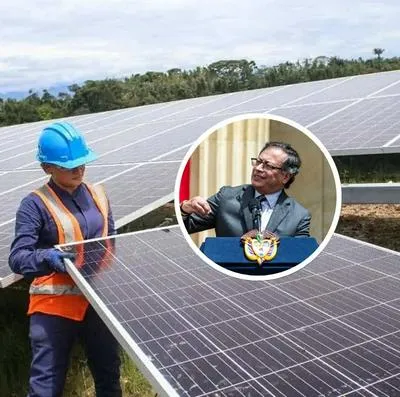 Gustavo Petro propuso la instalación de paneles solares en los techos de las casas de algunas comunidades para producir energía y reducir costos en la tarifa.