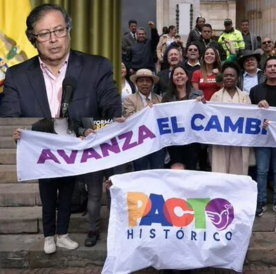 Bancada del Pacto Histórico, que fue citada por Gustavo Petro luego de la derrota de Angélica Lozano para la presidencia del Senado
