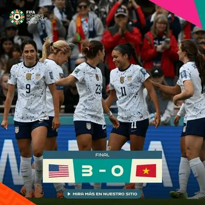 En el tercer del Mundial Femenino, Estados Unidos debutó con victoria 3-0 a Vietnam, Japón goleó 5-0 a Zambia. Inglaterra y Dinamarca ganaron por la mínima