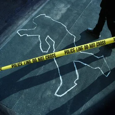 Escena del crimen. En relación con homicidio en Bogotá.
