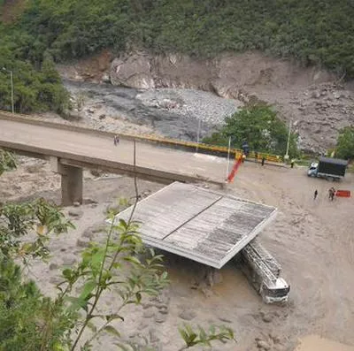 Quetame, zona donde ocurrió una fuerte avalncha que deja 26 muertos. El Servicio Geológico Colombiano estudió el lugar y dijo que la zona aún es inestable.