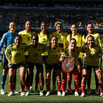 Foto de jugadoras de Selección Colombia, en nota de que Daniela Arias, del seleccionado en Mundial, pasó por Desafío: cómo le fue