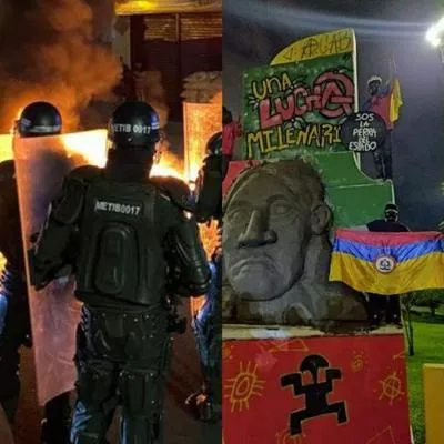 Primera Línea de Ibagué se pronunció contra el alcalde de Ibagué, Andrés Hurtado y la represión del Esmad a los buseteros que están en paro.