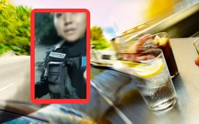 Captura de video de policía ebria en México.