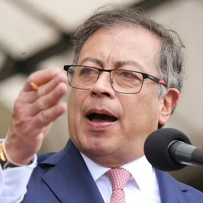 Gustavo Petro, que cumple un año como presidente de Colombia.