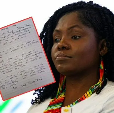 Así es la carta que hizo un niño a la vicepresidenta Francia Márquez para que adecuen su escuela en Yarumal, Antioquia