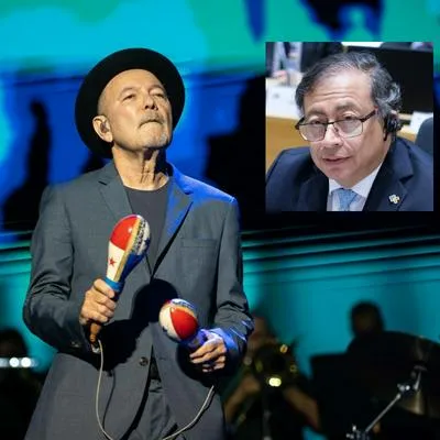 Rubén Blades mandó mensaje a Gustavo Petro en concierto de Bogotá