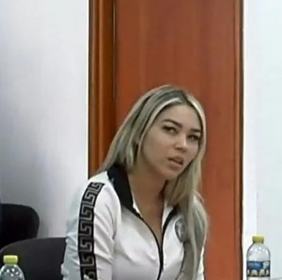 Nicolás Petro y Day Vásquez en la audiencia de la Fiscalía