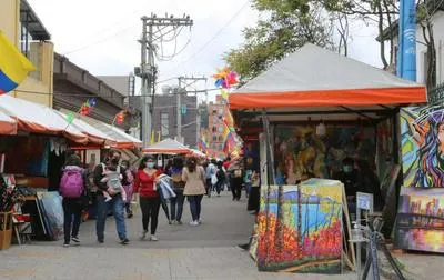 Ruta de tres pulgueros en Bogotá. 