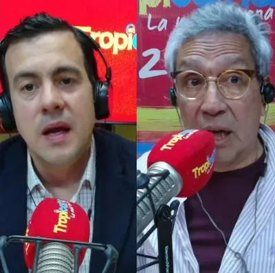 Rodrigo Lara, candidato a la Alcaldía de Bogotá y el locutor Jairo Pulgarín, de Tropicana, se agarraron en vivo y mencionaron hasta líos personales.