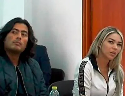 Nicolás Petro y Daysuris Vásquez en audicencia de imputación de cargos en su contra. 