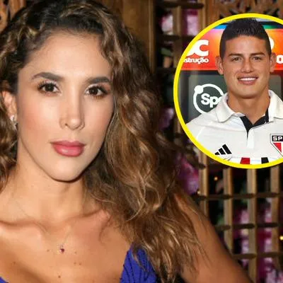 Daniela Ospina reaccionó a la llegada de James al Sao Paulo; no lo olvida