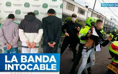 Capturados por ser parte de bandas criminales de Bogotá. 