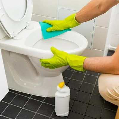 Cómo limpiar el inodoro del baño con solo dos productos para que no tenga malos olores. 
