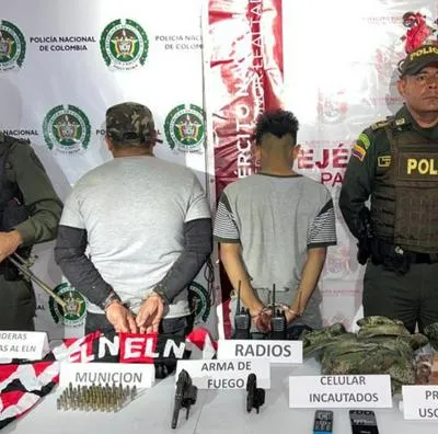 Capturan en Tolima a criminales que repartían panfletos del Eln en Fresno