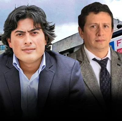 Nicolás Petro y su abogado, David Teleki. El abogado dijo que su cliente no está seguro en Colombia
