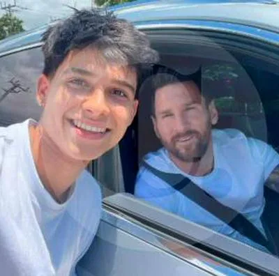 Video: Fanático le robó un beso a Messi en Miami 