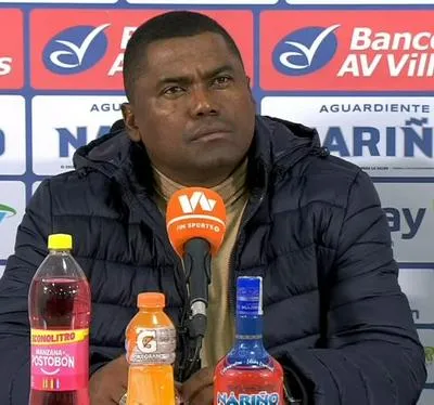 Hubert Bodhert en conferencia de prensa luego de derrota contra Deportivo Pasto