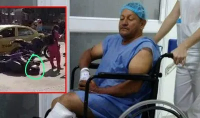 Eugenio Ochoa. Hombre atropellado por moto en Ibagué.