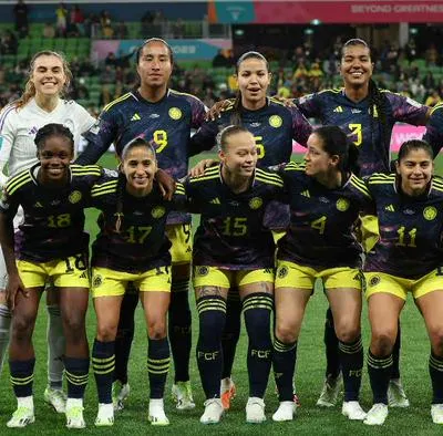 Foto de jugadoras colombianas, en nota de Selección Colombia vs Jamaica hoy en Mundial Femenino hizo movida y logró récord