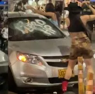 Medellín: cantante Nicoletta de Lira dañó carro de su pareja por infidelidad