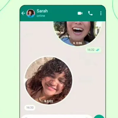 Videomensajes de WhatsApp, que funcionan con alternativa a las notas de voz.