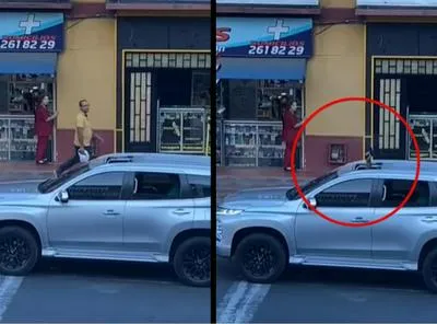 Capturas de video de hombre en Ibagué que disparó al aire.