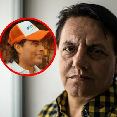 El asesinado candidato presidencial ecuatoriano Fernando Villavicencio y Nicolás Petro, hijo del presidente Gustavo Petro.