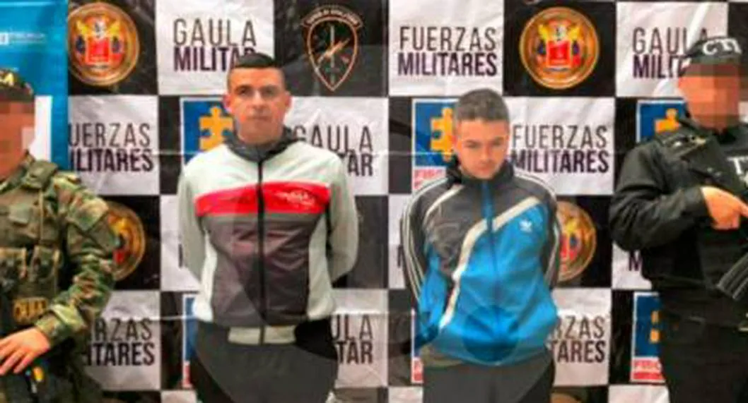 Los patrulleros John Edilson López Hurtado y Luis Anderson Pineda Hincapié, condenados por extosión.