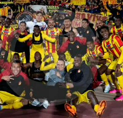 Deportivo Pereira después de clasificar a cuarto de final de Copa Libertadores.